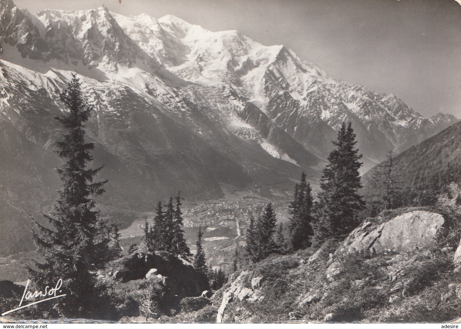 FRANKREICH - Sondermarke Auf Ak CHAMONIX MONT BLANC - AK Mit Aufdruck (vor 1995)