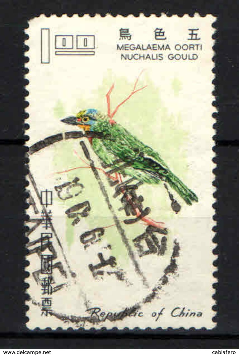 TAIWAN - 1967 - Formosan Barbet - USATO - Usati