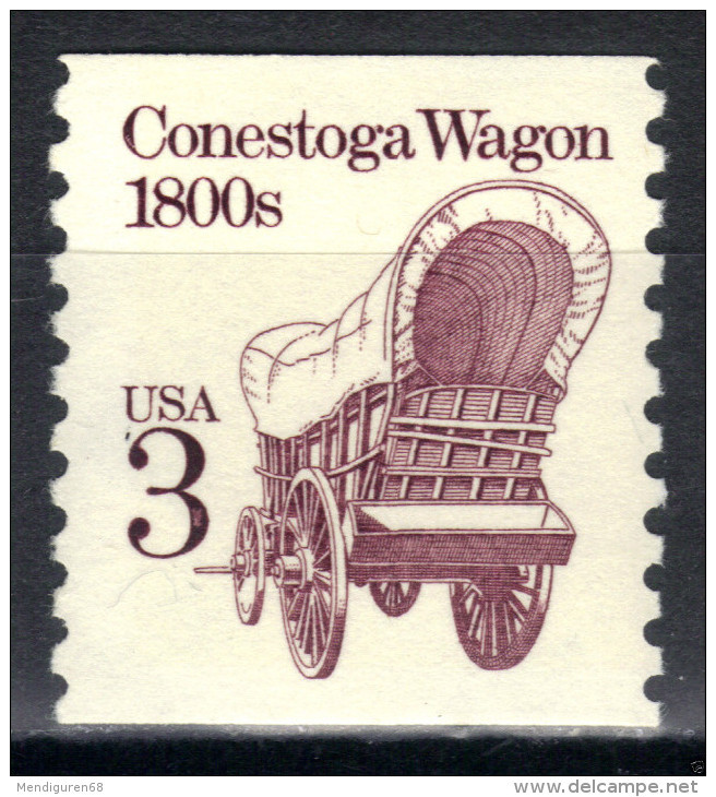 USA 1987 Conestoga Wagon 3c MNH SC 2252 YV 1806 MI 1971 SG 2152 - Unused Stamps