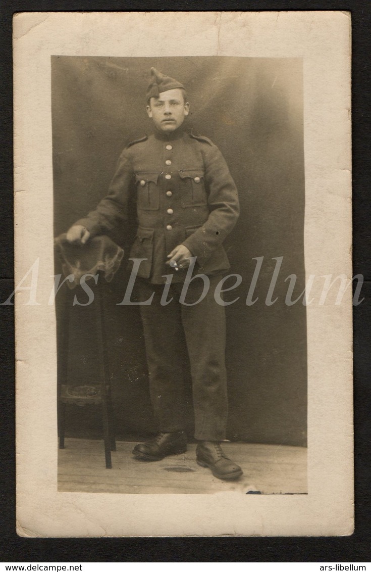 Photo Ancien / Man / Homme / Soldat / Soldier / Soldaat / 2 Scans / Militair / Militaria - Photographie