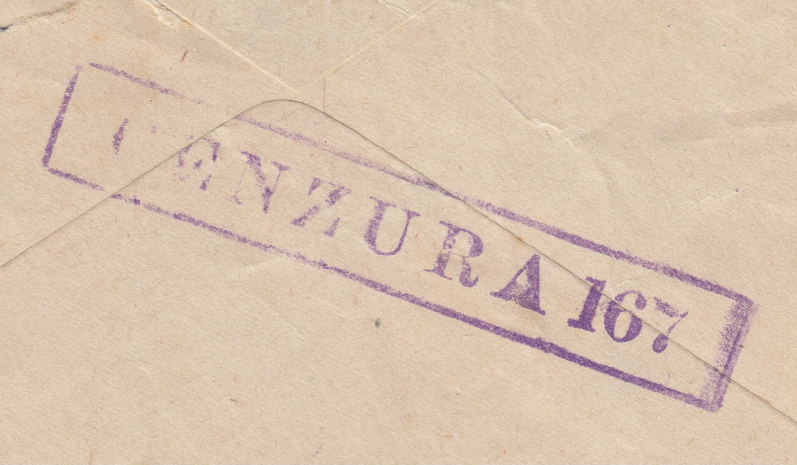 Croatia WWII Rarity: Letter With Mostar Boxed Censorship CENZURA 167 , Only 2 Examples Are Known!!! - Kroatien