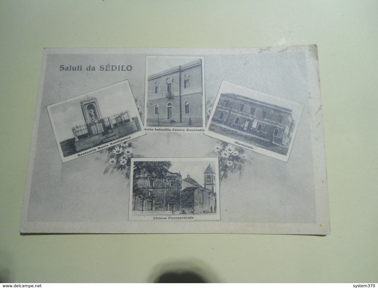 SALUTI DA SEDILO - VEDUTINE - FORMATO PICCOLO B/NERO - VIAGGIATA 1948 - Oristano