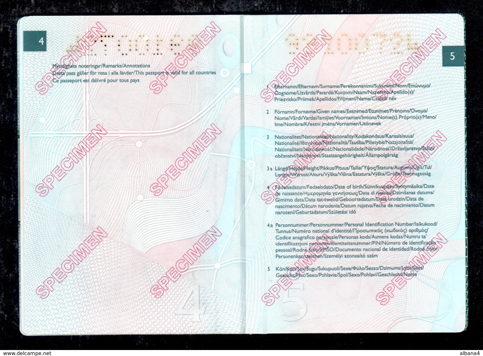 Sweden Emergency Refugee Passport Passeport (EXPIRED) RARE! - Unclassified