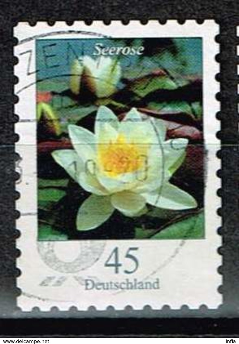 Bund 2018, Michel# 3376 O Blumen: Seerose Selbstklebend, Self-adhesive - Gebraucht