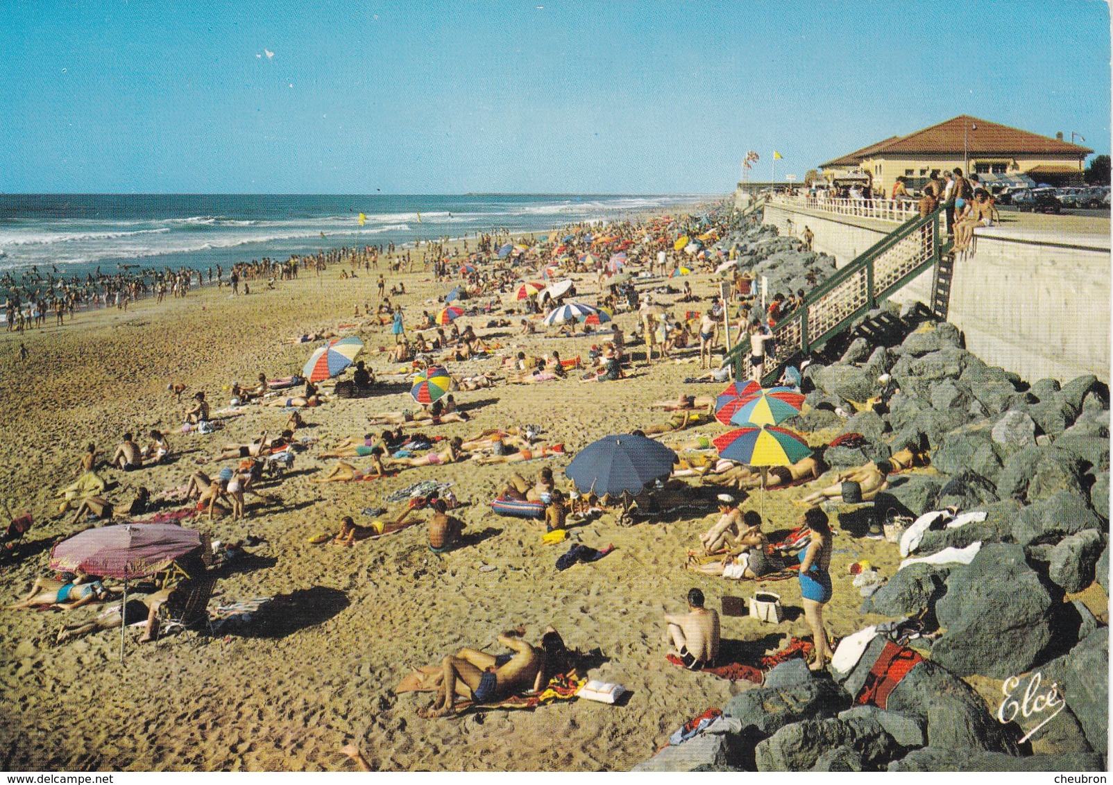 64. ANGLET . CHAMBRE D'AMOUR .CSM. LA GRANDE PLAGE ET LA PISCINE. ANIMATION + TEXTE - Anglet