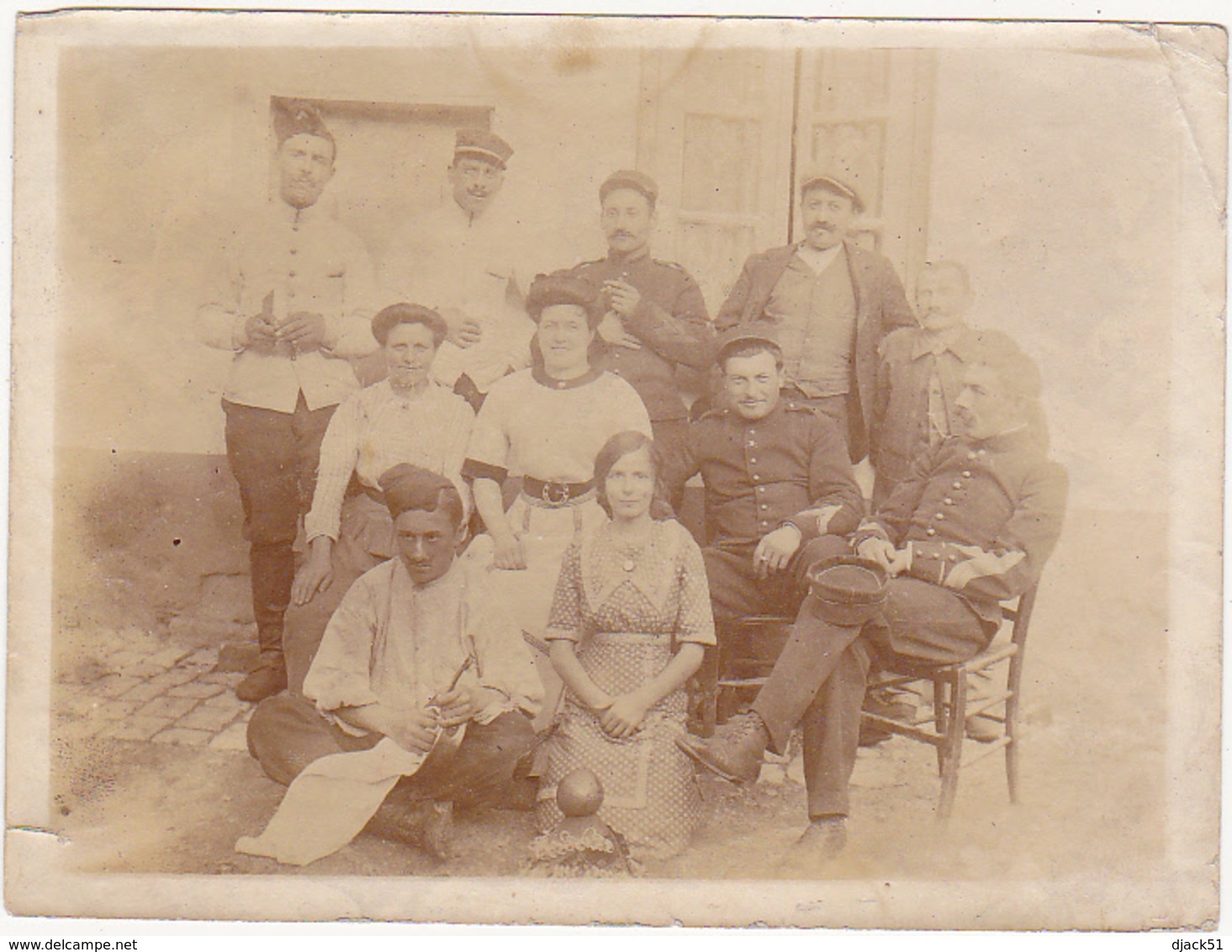 Ancienne Photographie / Militaires (Soldats) Et Femmes - Guerre, Militaire