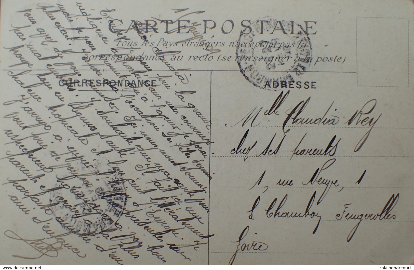 DF40266/278 - COLONIES FR. - N°43 - CàD Bleu TSIVORY (MADAGASCAR) 15 JANV 1909 - CPA : ANJOUANNAIS - Lettres & Documents