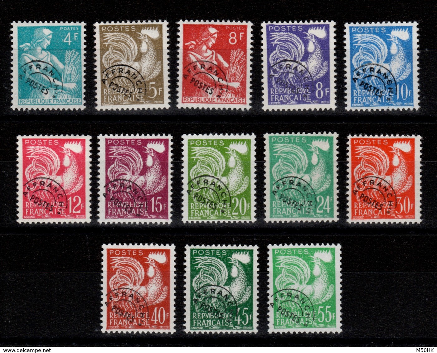 Preobliteres - YV 106 à 118 N** Cote 110 Euros - 1953-1960