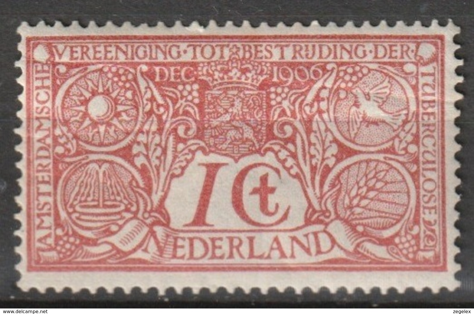 1906 Tuberculose NVPH 84 Ongestempeld, Original Gum - Unused Stamps