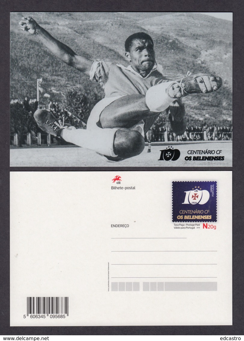 18.- PORTUGAL 2019 POSTAL STATIONARY - CENTENARY OF BELENENSE FOOTBALL CLUB - Enteros Postales