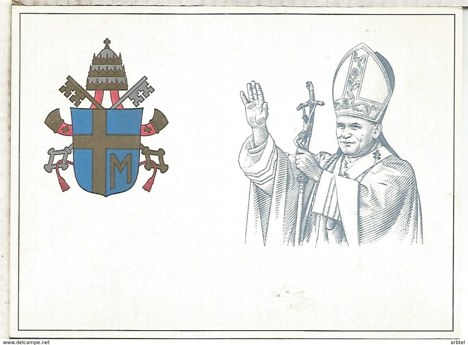 VATICANO ENTERO POSTAL JUAN PABLO II PAPA POPE - Enteros Postales