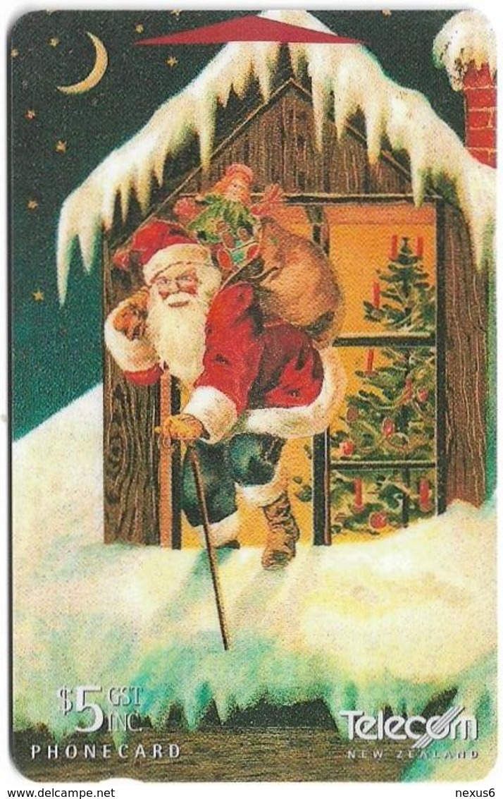 New Zealand - Santa On Roof, Traditional Christmas, 371BO, 1996, 72.750ex, Used - New Zealand