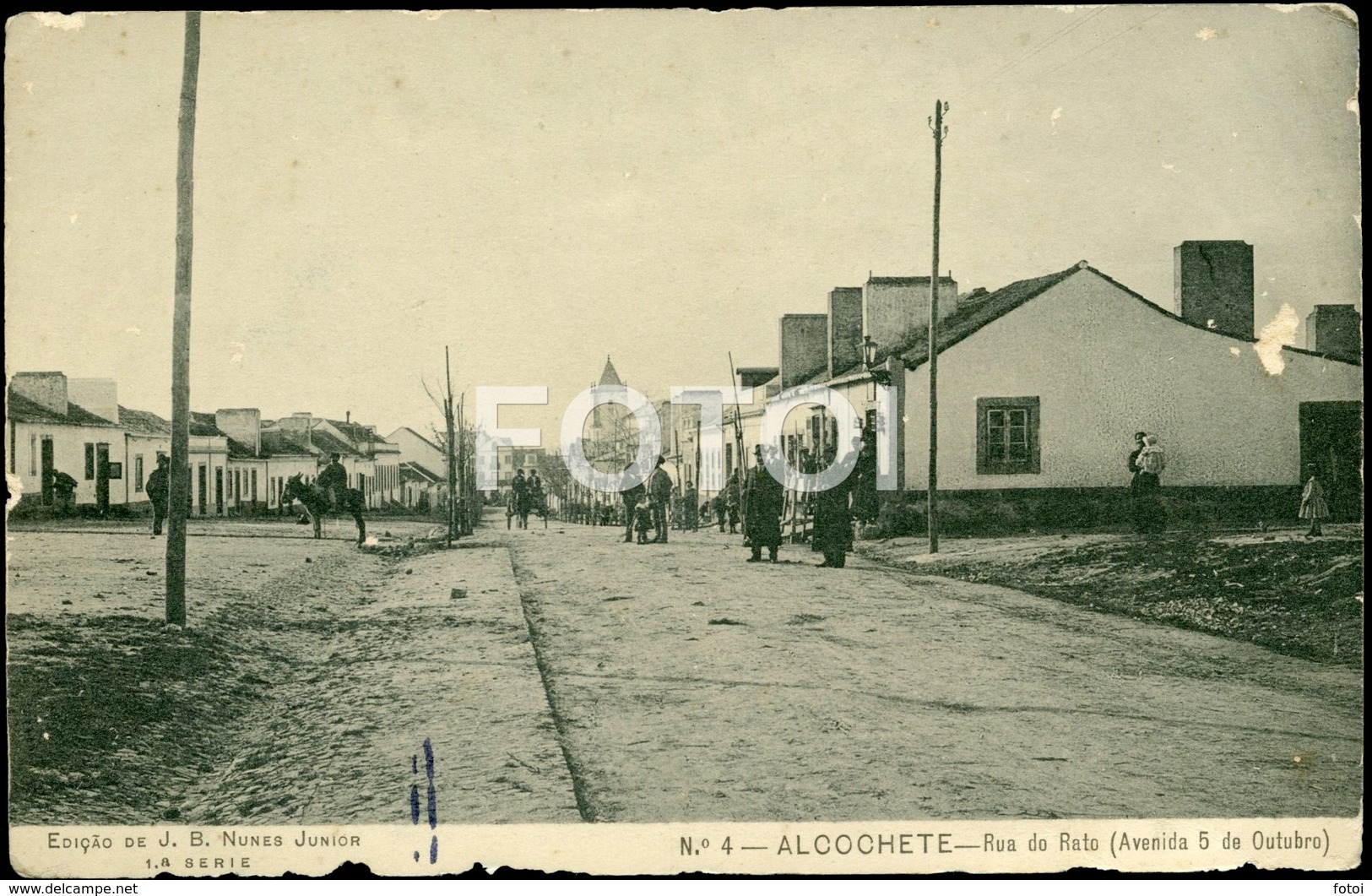 OLD POSTCARD RUA DO RATO ALCOCHETE SETUBAL PORTUGAL CARTE POSTALE - Setúbal