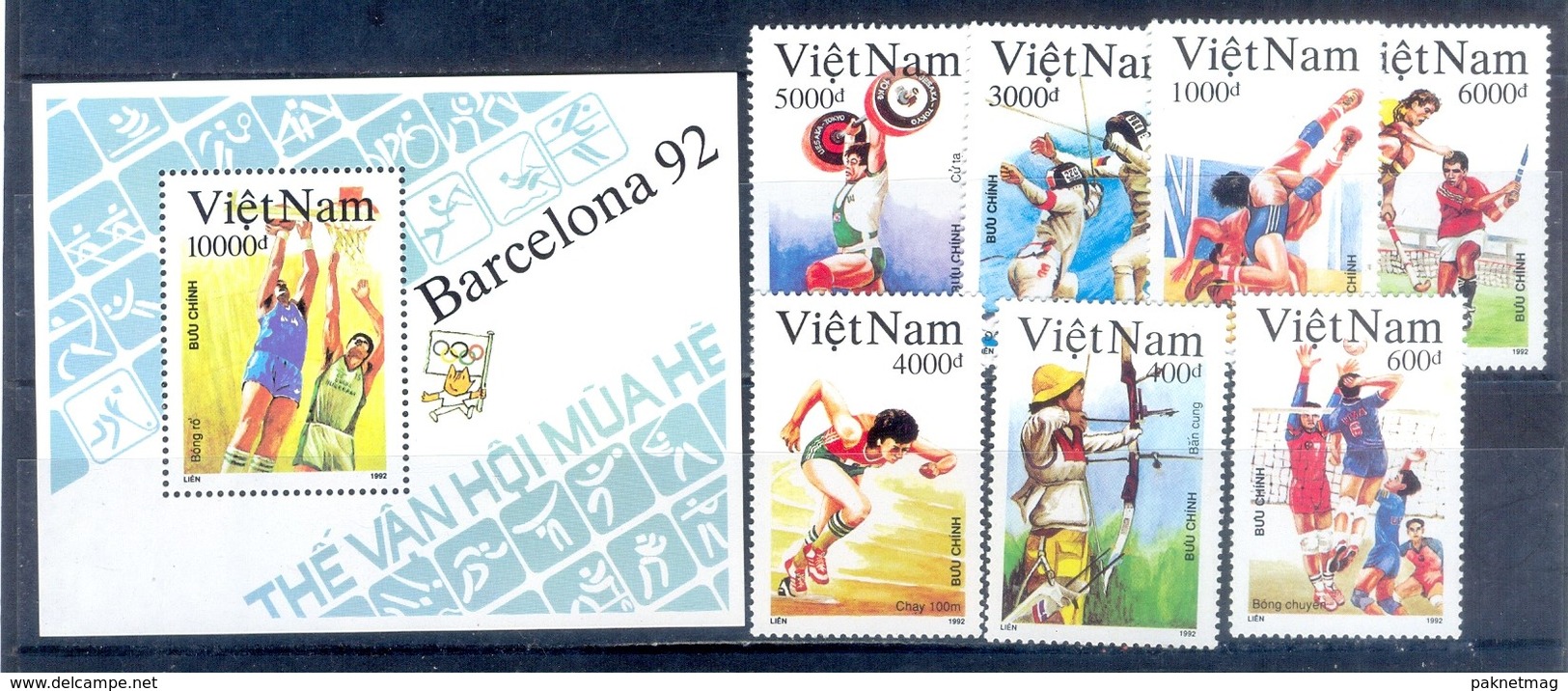 D146- Viet Nam 1992 Olympic. Vietnam.Barcelona - Summer 1992: Barcelona