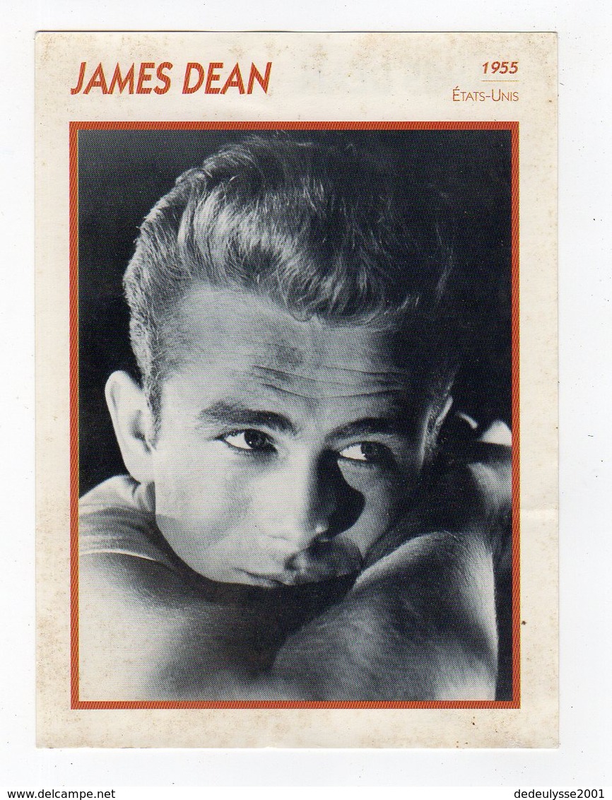 Juil19   84980     Fiche  Personnage  JAMES DEAN   ETAT UNIS - Unclassified