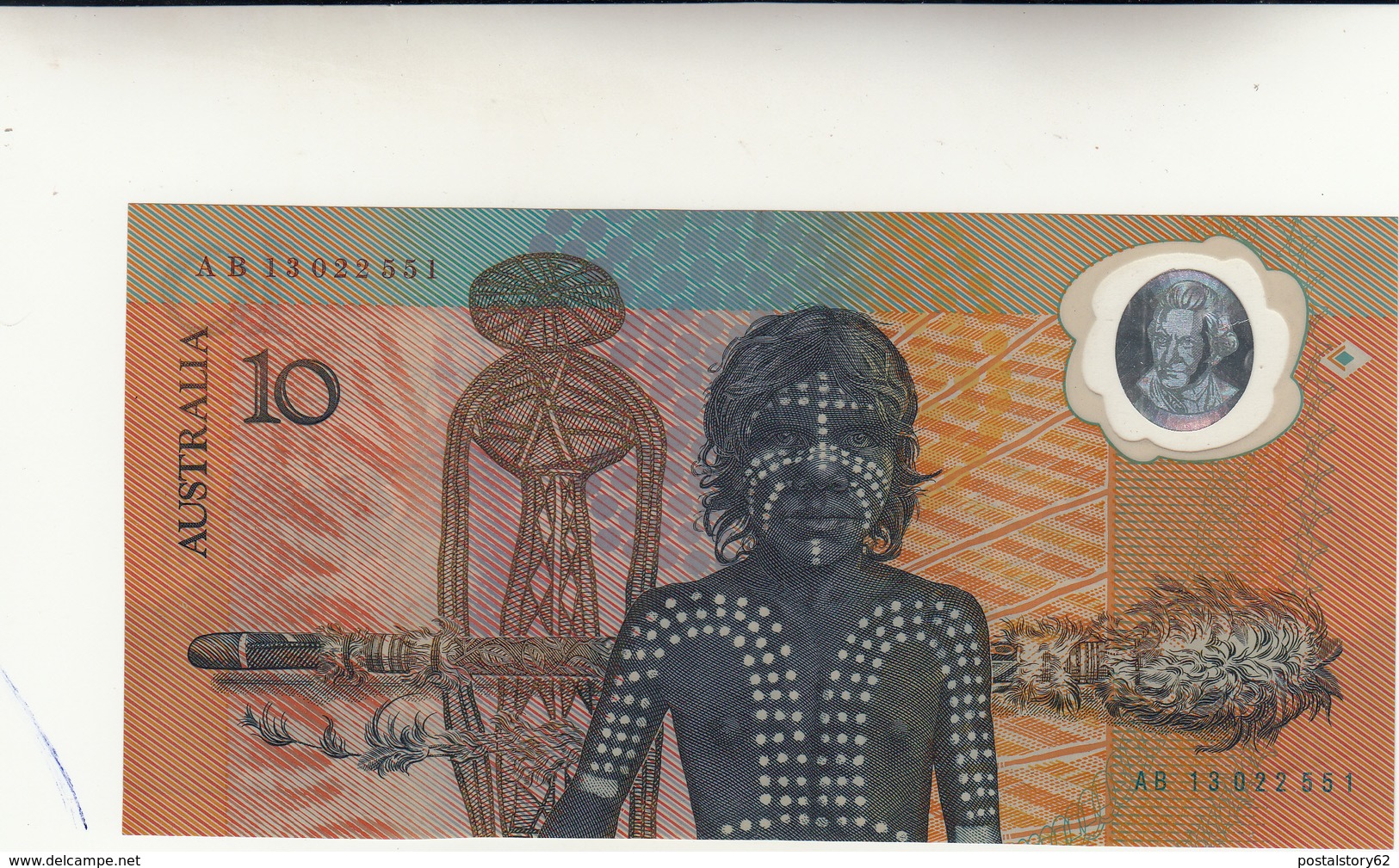 10 Dollars Australia Polymer   No Data. Pieghe - 1988 (10$ Polymer)