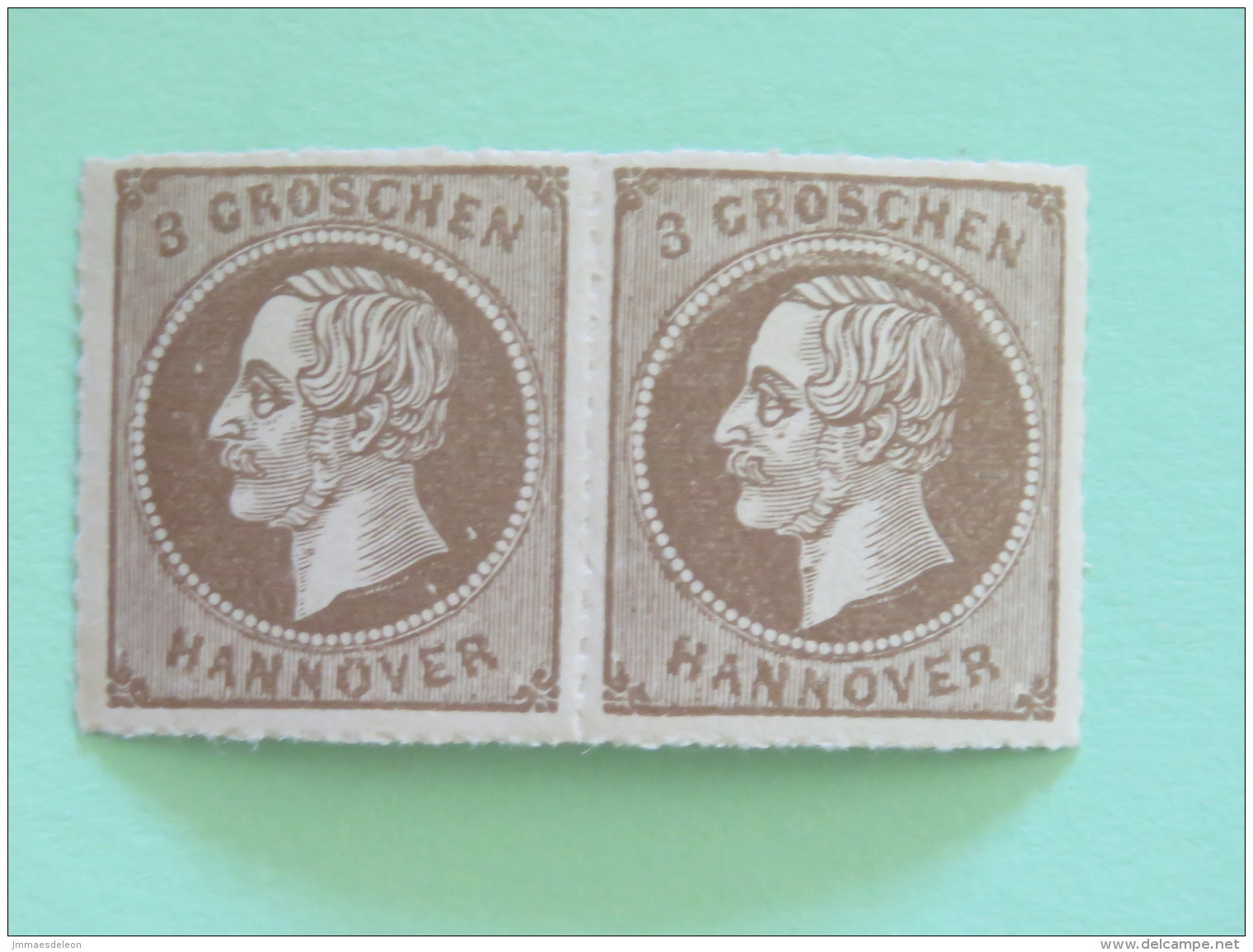 Hanover 1864 Mint Stamp King George V - 2 X Perce En Arc - Cat. Val. = 120 $ - Hannover