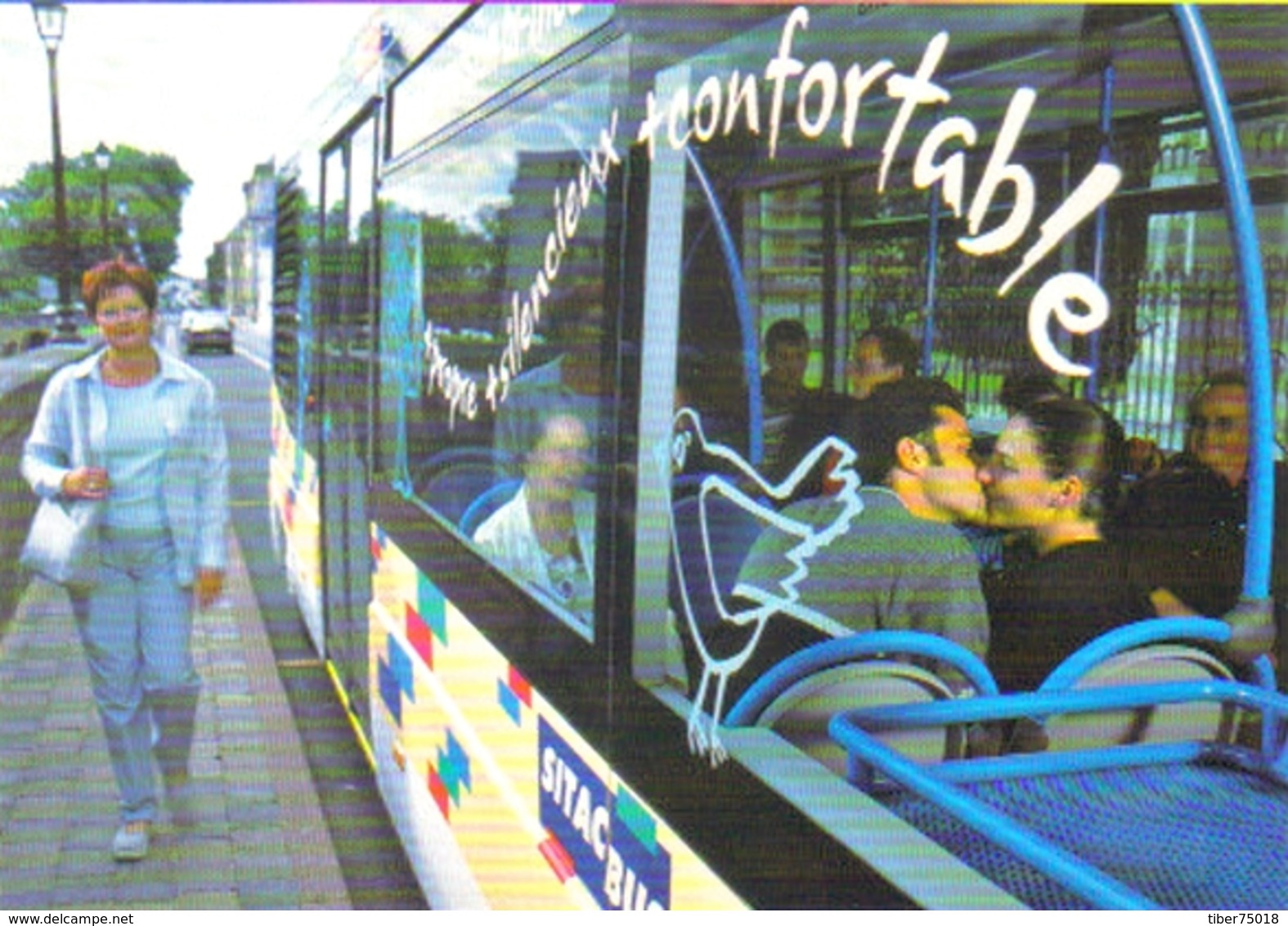 Carte Postale "Cart'Com" (2000) - Semaine Du Transport Public 2000 - Evobus (autocar CITO Mercedes) Châlons-en-Champagne - Autres & Non Classés