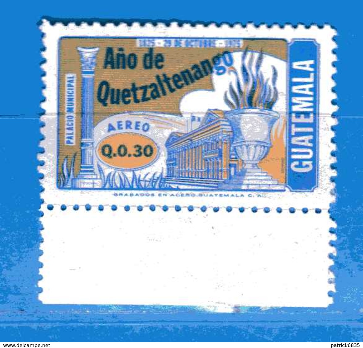 (Mn1) GUATEMALA * 1977 - QUETZALTENANGO. AEREO -  Yvert.. 626.   MH. - Guatemala