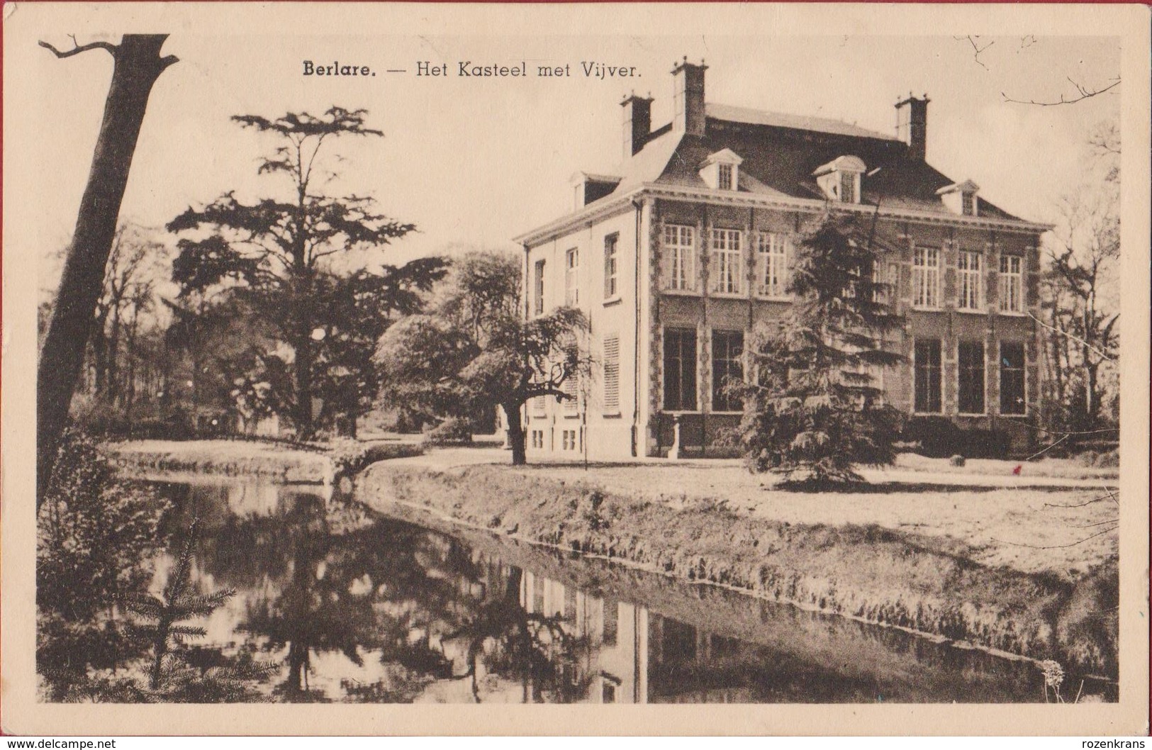 Berlare Het Kasteel Mer Vijver (In Zeer Goede Staat) - Berlare