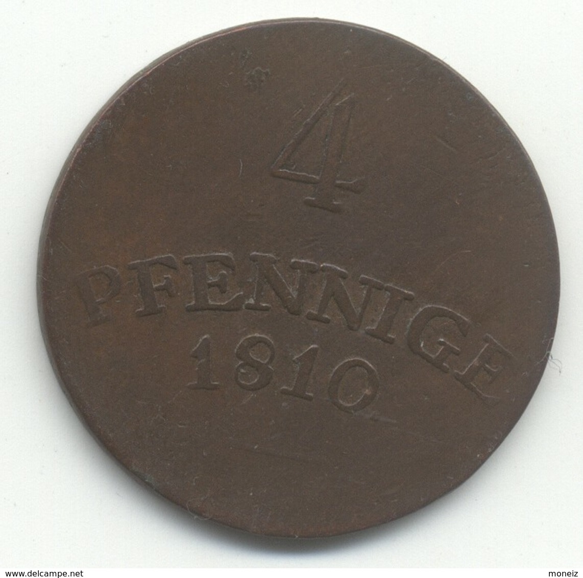 ALLEMAGNE  4 PFENNING 1810 - Small Coins & Other Subdivisions