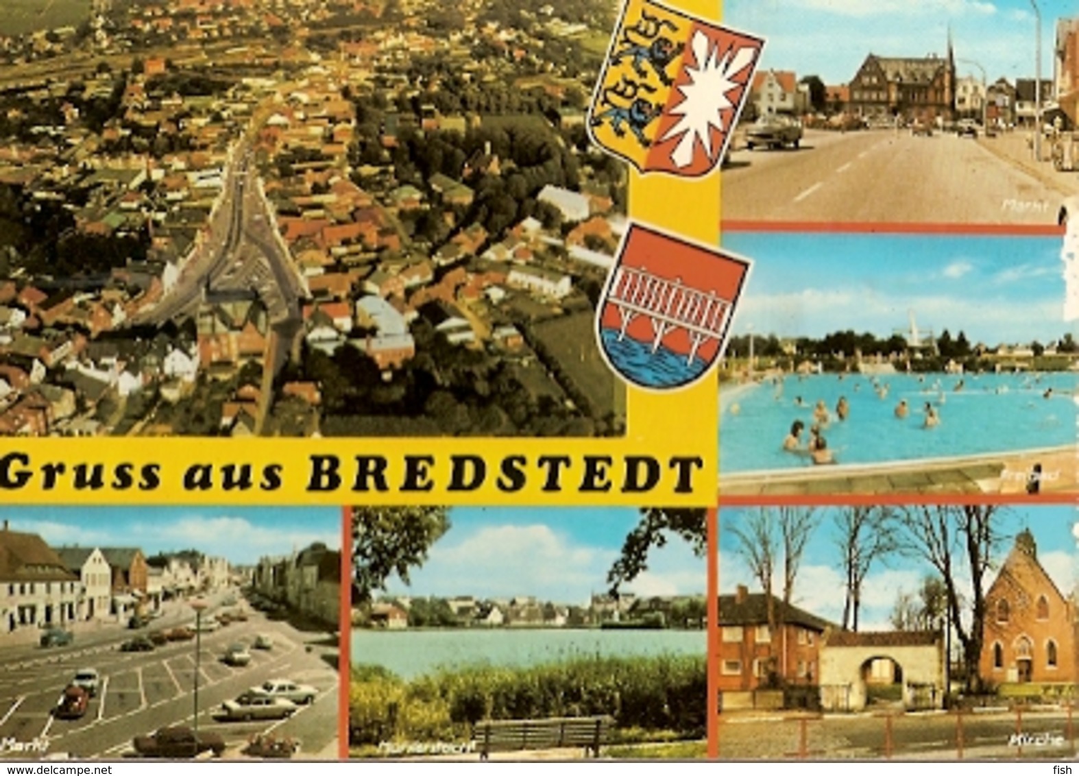 Germany & Circulated, Gruss Aus Bredstedt, Niebüll To Meschede 1976 (6833) - Bredstedt