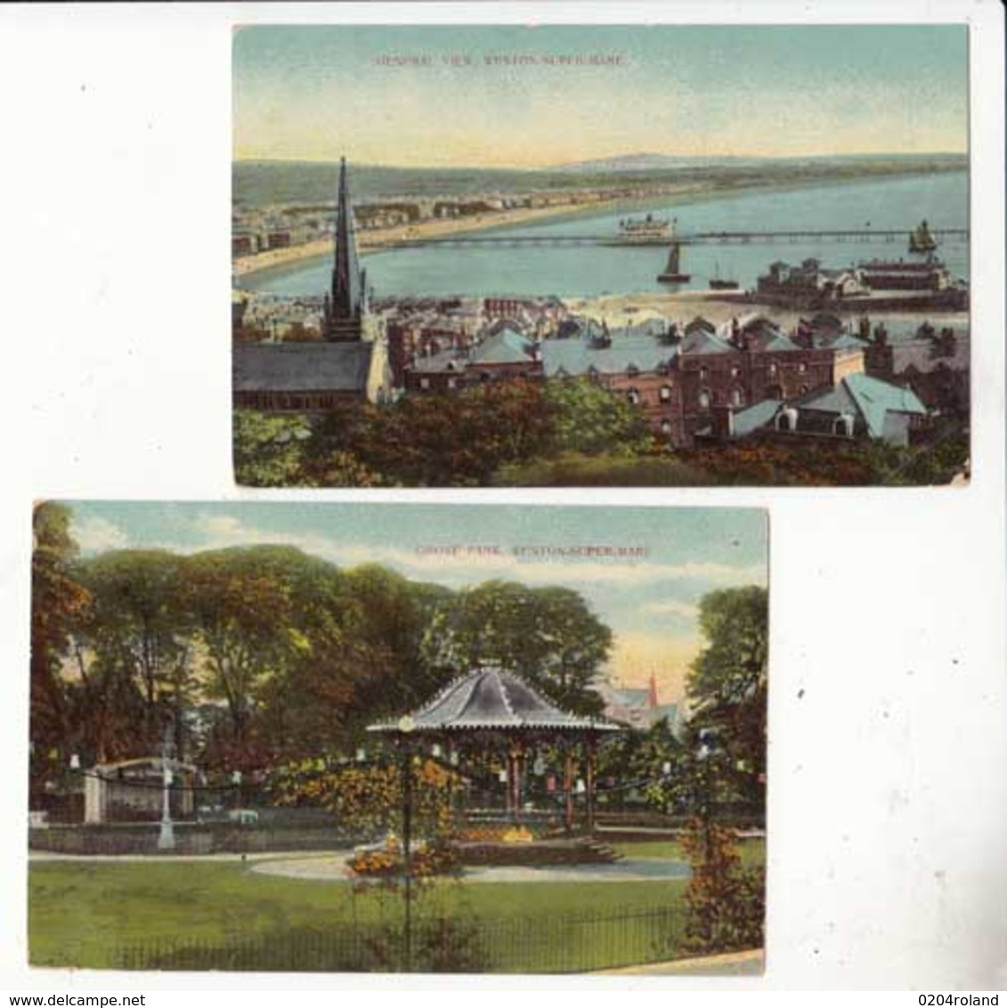 CPA Angleterre - Somerset - Weston Seper Mare  : 2 Cartes  :  Achat Immédiat - Weston-Super-Mare