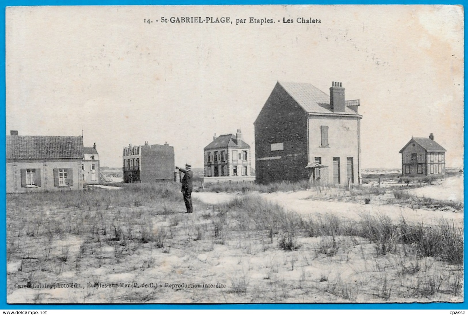 CPA 62 St SAINT-GABRIEL-PLAGE (CAMIERS) Par Etaples - Les Chalets ° Caron-Caloin, Photo-édit - Autres & Non Classés