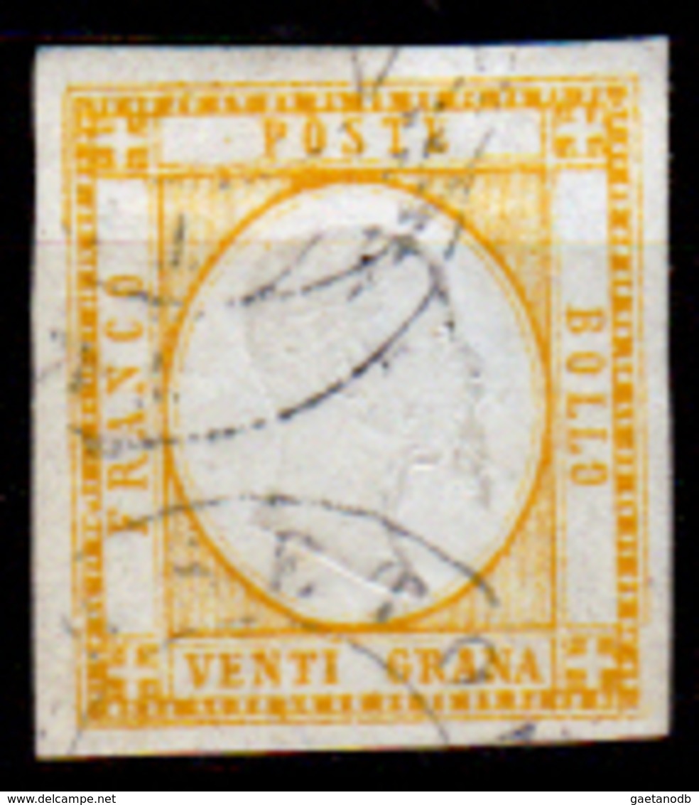 Napoli-F80 - 1861 - Sassone N. 23 (o) Used - Stima 7.000,00 € - Privo Di Difetti Occulti - - Napoli