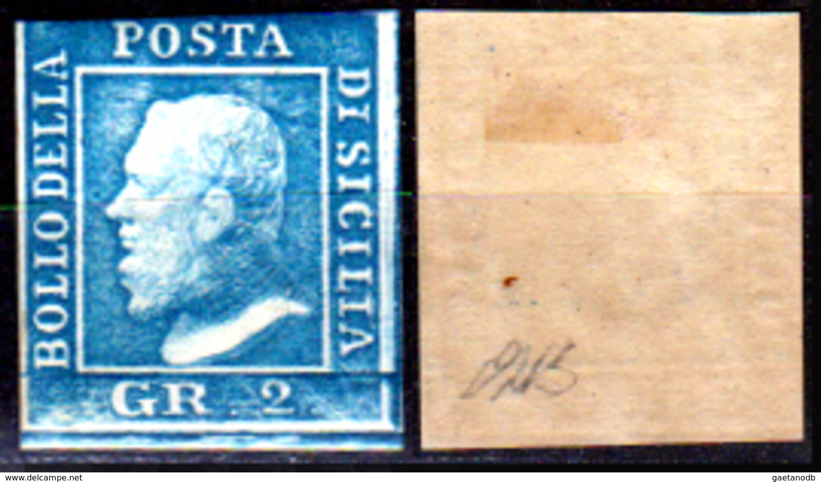 Sicilia-018 - Emissione 1859:  Sassone N. 8 (+) LH - Senza Difetti Occulti. - Sicilia