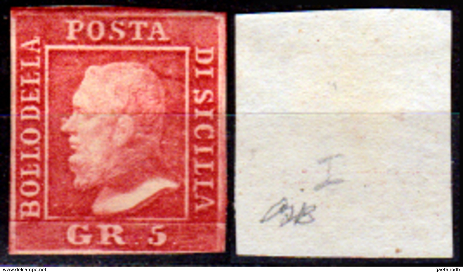 Sicilia-019 - Emissione 1859:  Sassone N. 9 (sg) NG - Senza Difetti Occulti. - Sicilia