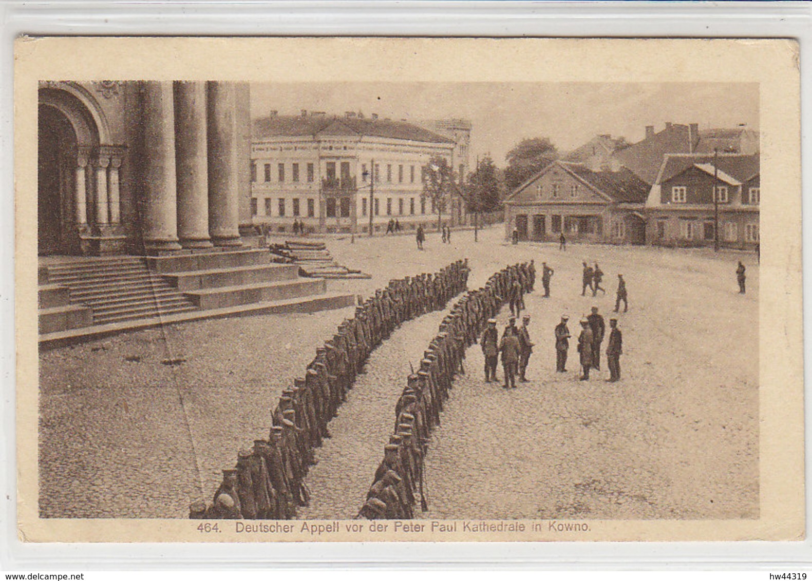 Deutscher Apell Vor Der Peter Paul Kathedrale In Kowno - 1916 - Lituanie