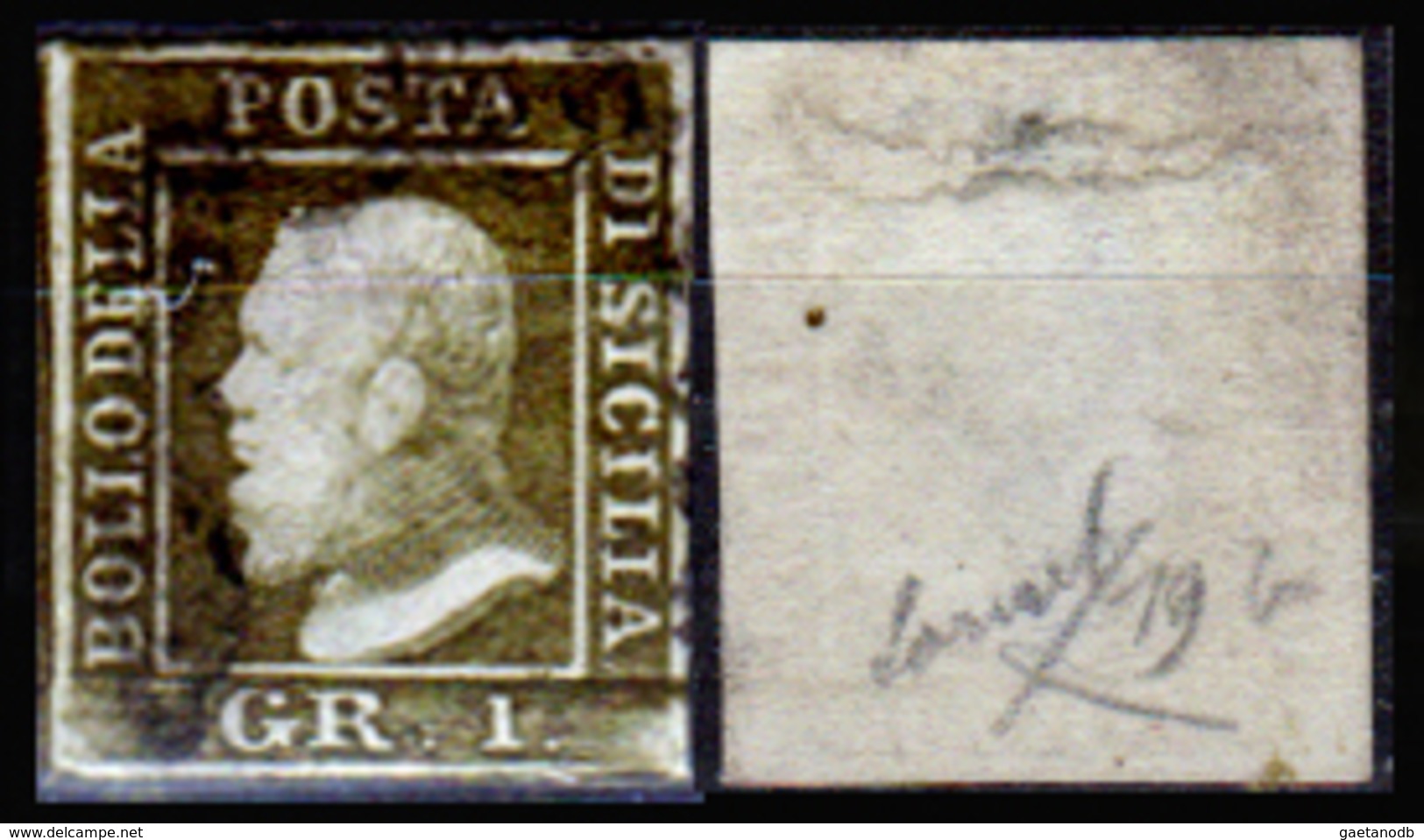 Sicilia-027 - Emissione 1859:  Sassone N. 5 (o) Used - Senza Difetti Occulti. - Sicilia