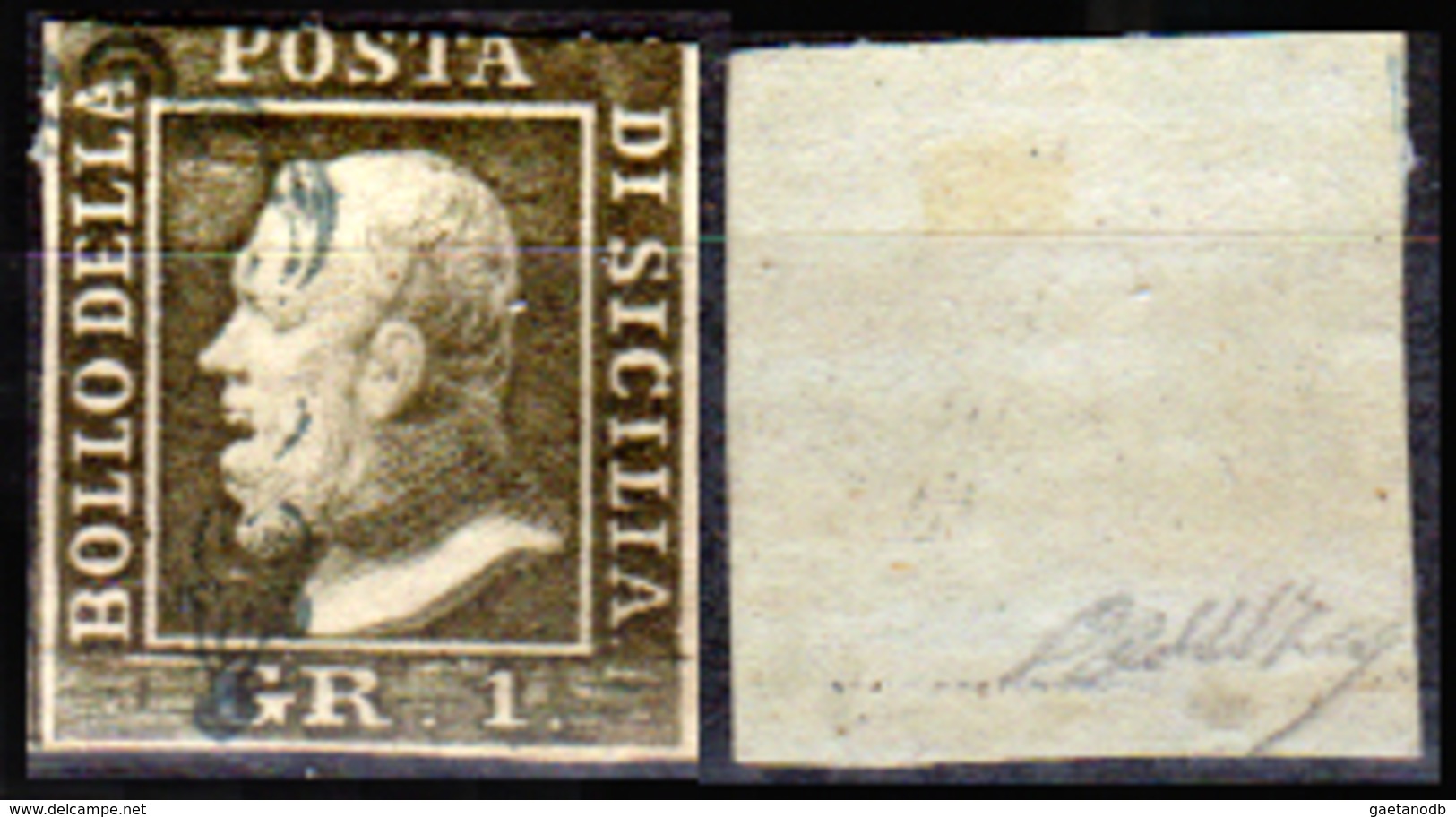 Sicilia-029 - Emissione 1859:  Sassone N. 4 (o) Used - Senza Difetti Occulti. - Sicile
