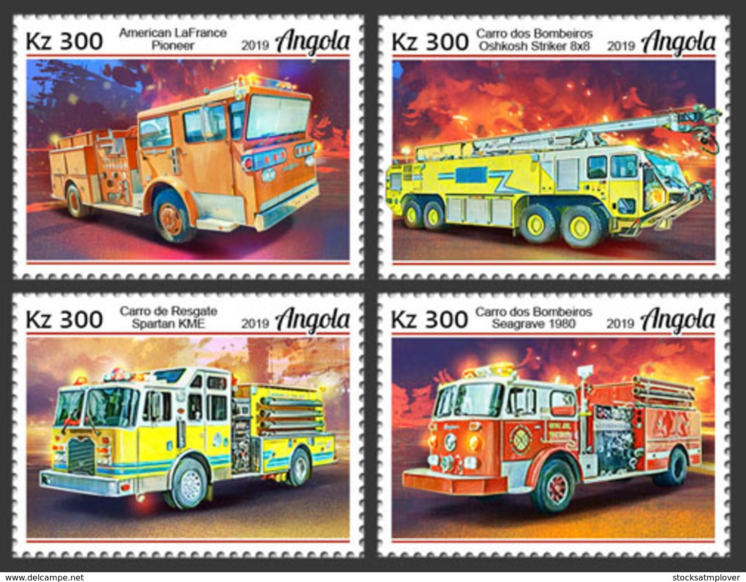 Angola   2019 Fire Engines ,fire Trucks  S201905 - Angola