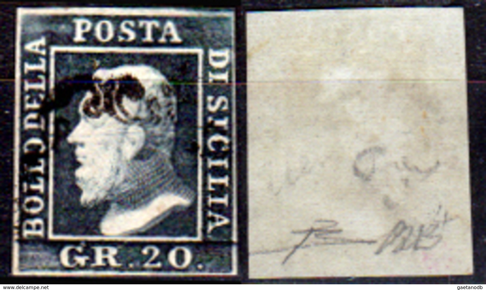 Sicilia-042 - Emissione 1859:  Sassone N. 13 (o) Used - Senza Difetti Occulti. - Sicile