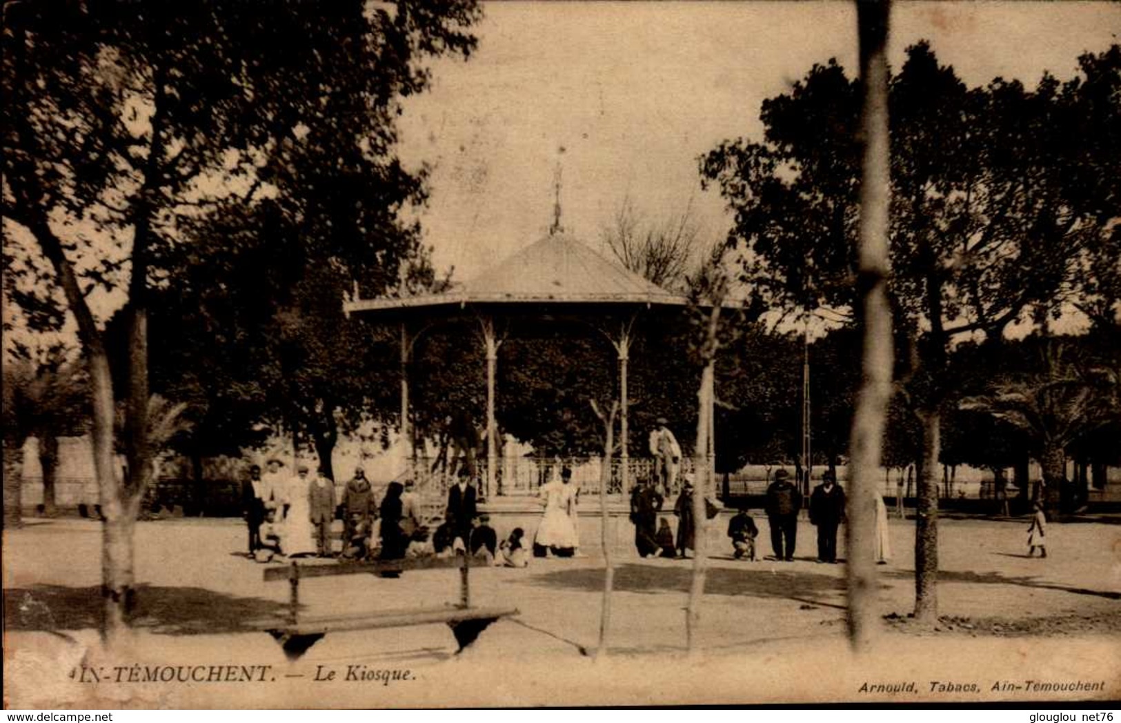 TEMOUCHENT...LE KIOSQUE...CPA ANIMEE - Sonstige & Ohne Zuordnung