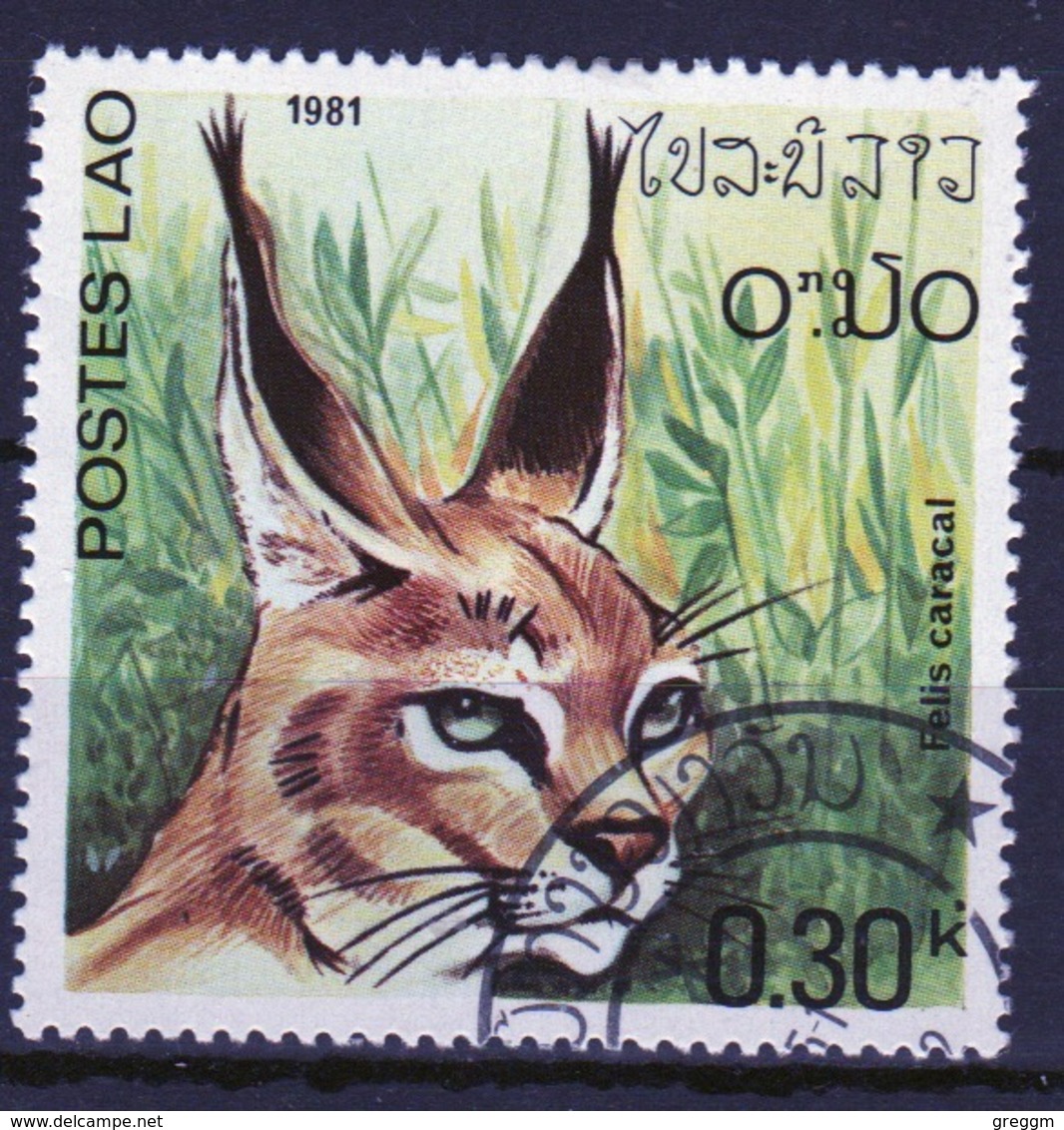 Laos 1981 Single 30c Stamp From The Wild Cats  Set. - Laos