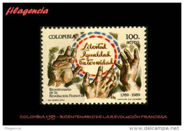AMERICA. COLOMBIA MINT. 1989 BICENTENARIO DE LA REVOLUCIÓN FRANCESA - Colombia