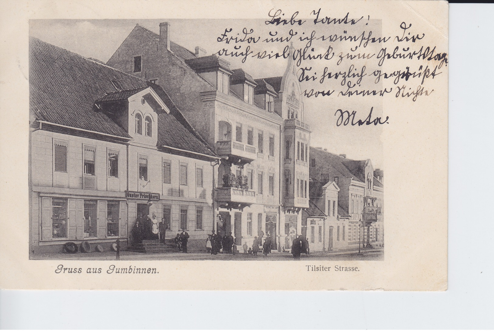 Ak Gumbinnen, Tilsiterstraße, 1907 - Ostpreussen