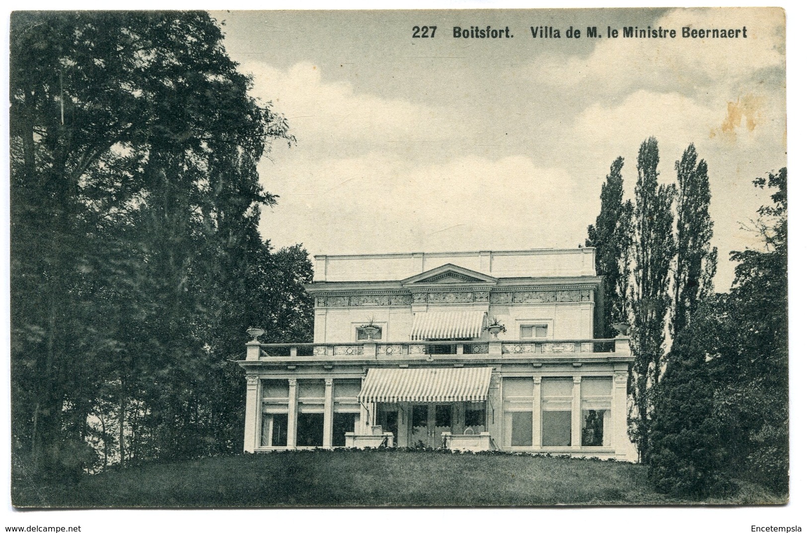 CPA - Carte Postale - Belgique - Boitsfort - Villa De M. Le Ministre Beernaert (B9371) - Watermaal-Bosvoorde - Watermael-Boitsfort