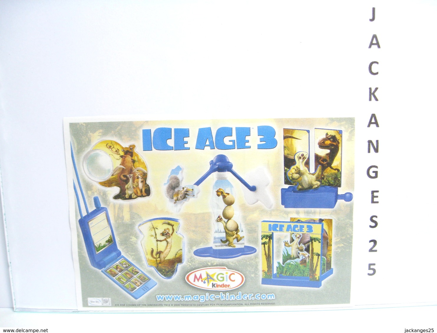 KINDER ICE AGE GLACE 3  MPG TT 381   2009   +  BPZ - Mountables