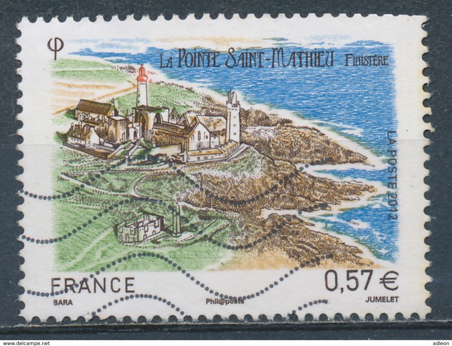 France - La Pointe St-Mathieu YT 4679 Obl. Ondulations - Used Stamps