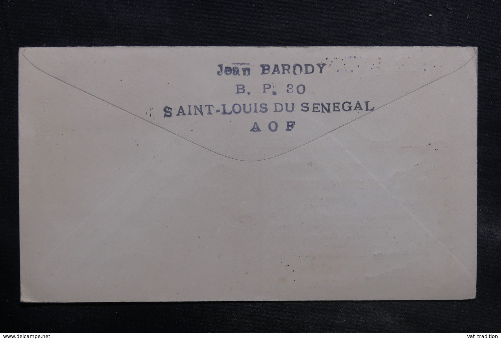 MAURITANIE - Enveloppe Du Circuit Aérien Transmauritanien En 1946 , De Saint Louis Pour Port Etienne - L 34763 - Covers & Documents