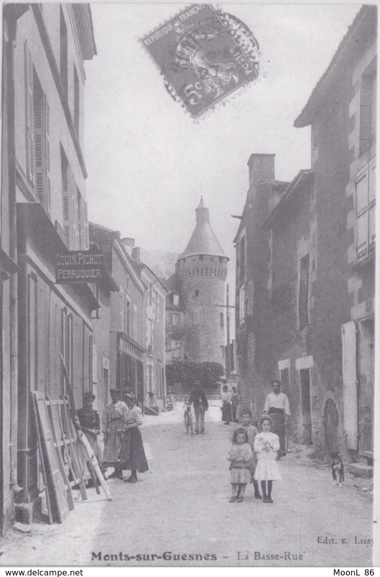 86 - MONTS SUR GUESNES - VIENNE - LA GRANDE RUE - Monts Sur Guesnes