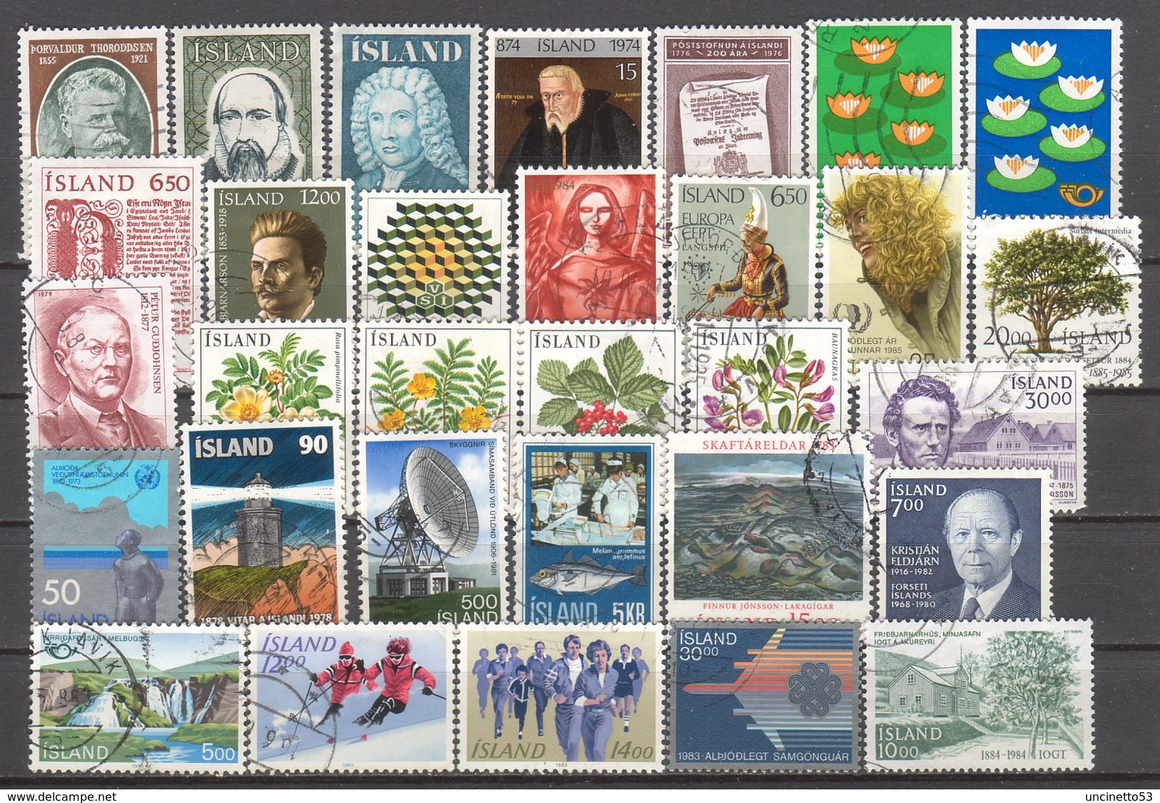 ISLAND.  Lot ISC - Lots & Kiloware (mixtures) - Max. 999 Stamps