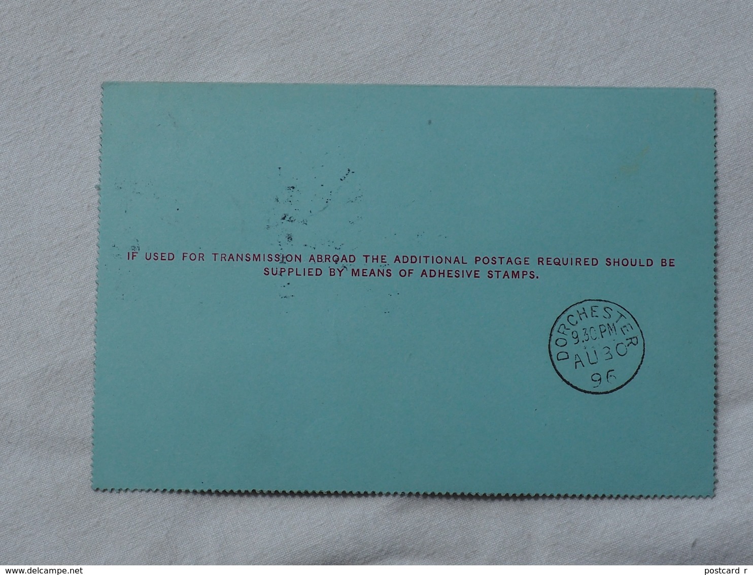 Letter Card Briefkaart Carte Postale  Postcard 1896      A 197 - Briefe U. Dokumente