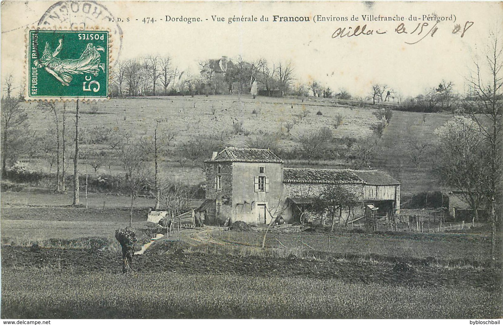 CPA 24 Dordogne Vue Générale Du Francou Environs De Villefranche Du Périgord - Autres & Non Classés