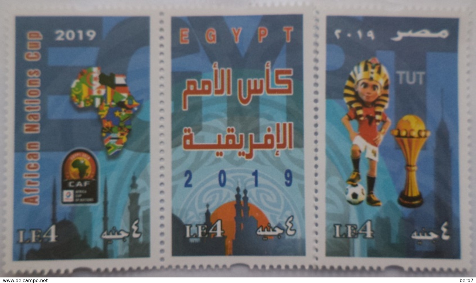 Egypt- Africa Cup Of Nations - Unused MNH Set Of 3 Stamps - [2019] (Egypte) (Egitto) (Ägypten) (Egipto) (Egypten) Africa - Neufs
