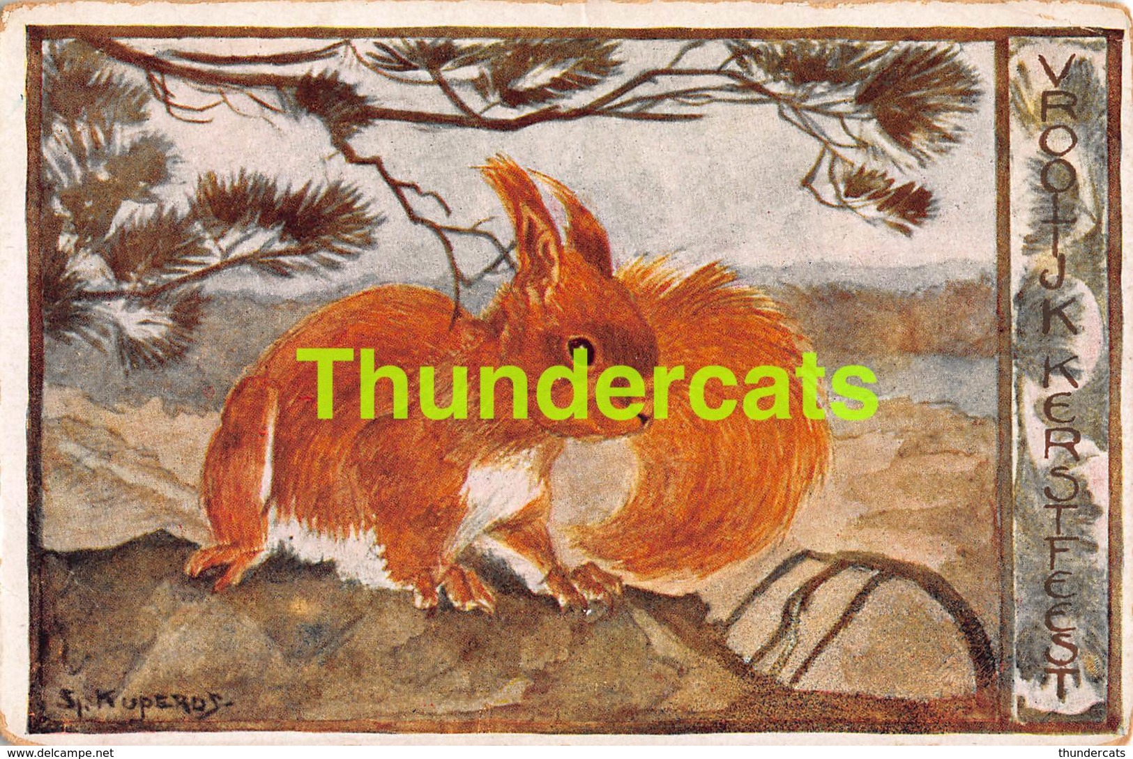 CPA ILLUSTRATEUR  ARTIST SIGNED KUPERUS EEKHOORN SQUIRREL ECUREUIL - Sonstige & Ohne Zuordnung